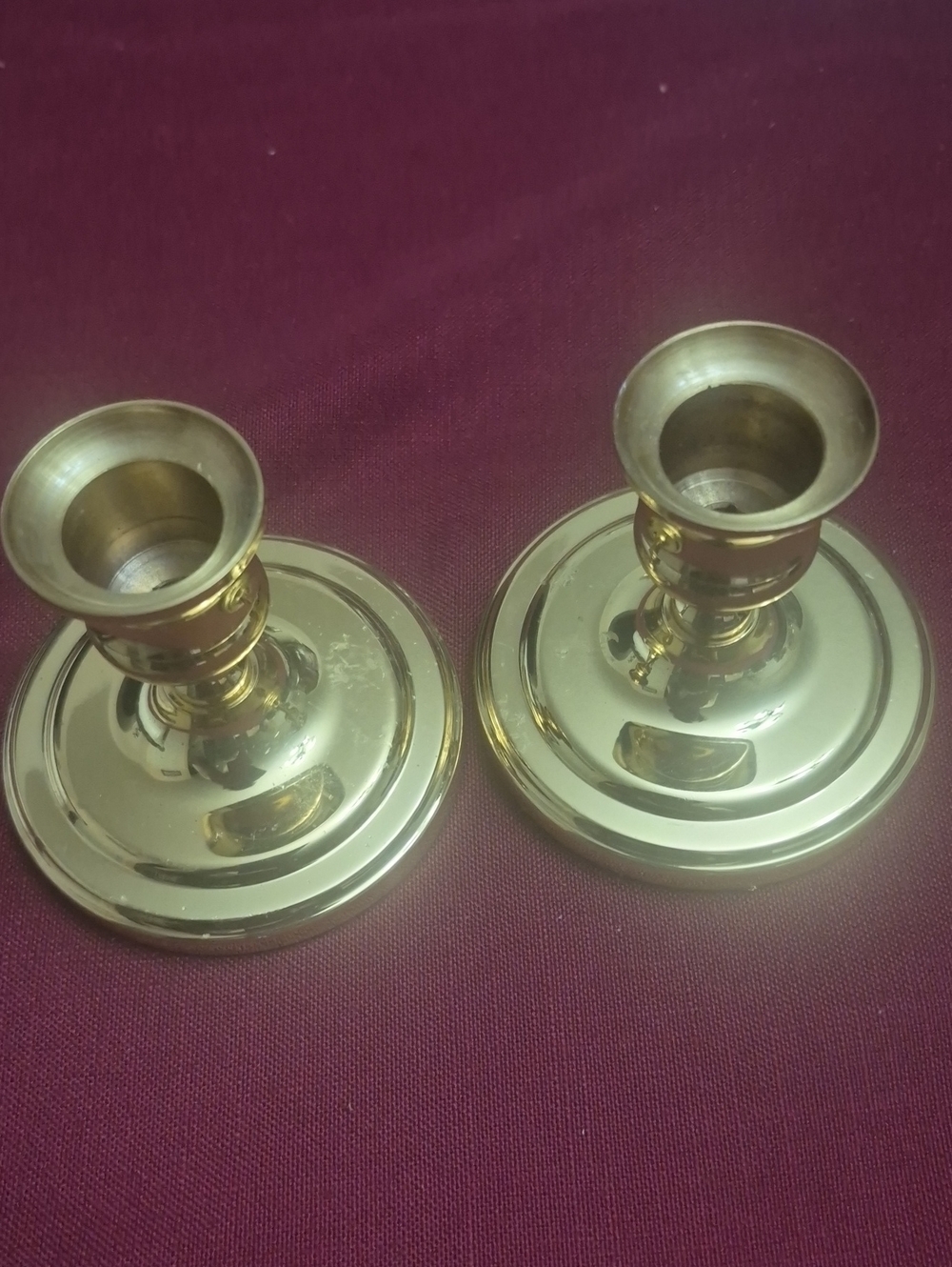 Baldwin Brass Small Pair Candlesticks